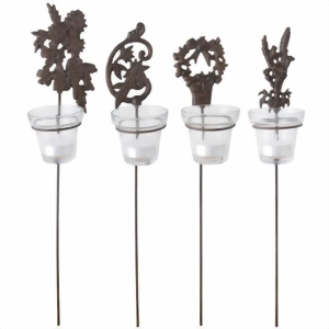 Dekorativer Gartenstecker mit Teelicht Kerzenhalter