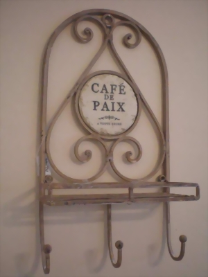 Edle Schmiedeiserne franz�sische Landhausstil GARDEROBE Haken - Handtuchhaken - Cafe de Paix