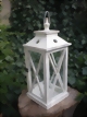 Landhausstil Shabby Chic Holz Windlicht Laterne