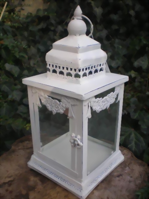 Dekorative Metall Landhaus Stil Windlicht Laterne