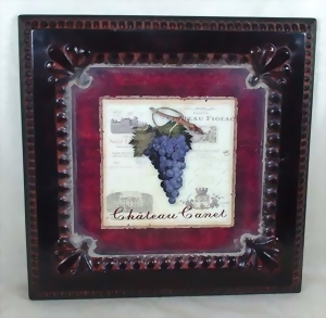 Dekoratives Antik Repro Metall Wand Bild